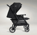 Joie Estrella Twin Stroller-Individually Adjustable Near Flat Reclining Seat-One Hand Fold