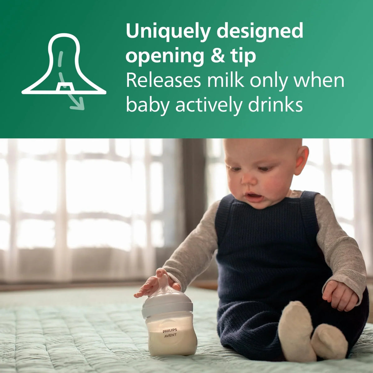 Philips Avent Natural Glass Baby Bottle 120ml
