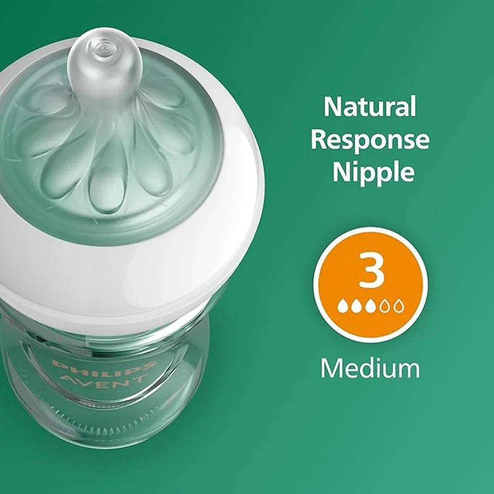 Philips Avent Natural Feeling Glass Baby Bottle 240ml