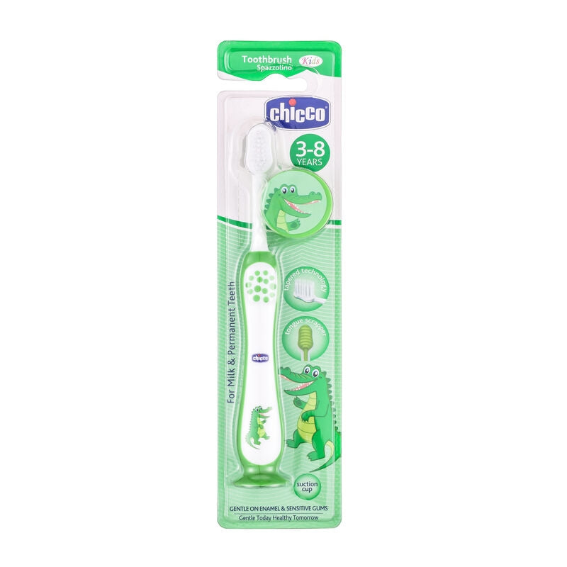 Chicco xtra soft Orange Toothbrush for 3 to 8 Year Kids 1 Count