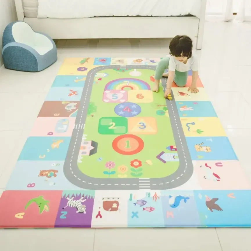 Dwinguler Large Playmat Hopscotch Reversible Baby Mat