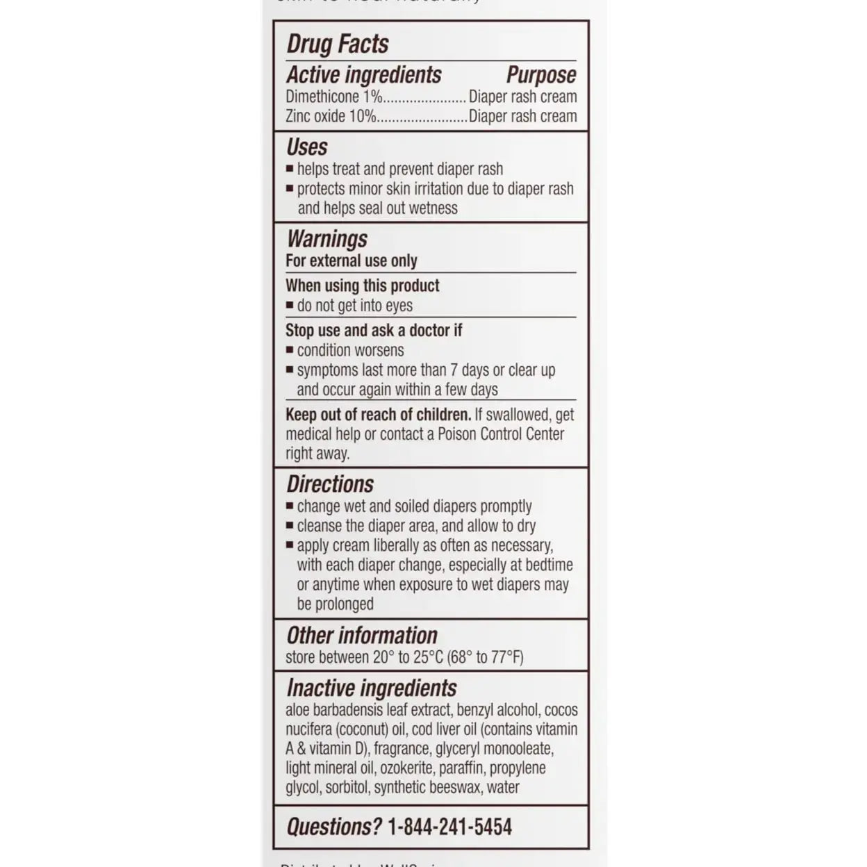 A plus D Diaper Rash Cream Dimethicone Zinc Oxide Cream 4oz 113g