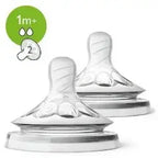 Philips Avent Natural 2 point 0 Teat Slow Flow for 1 Month plus 2 count pack of 1