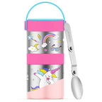 Rabitat Meal mate Insulated Lunch Flask With Add On Steel Container 700 Ml