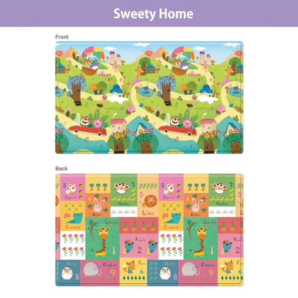 Dwinguler Large Playmat Sweet Home Reversible Baby Mat