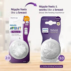 Avent Nipples Natural Response 6months plus 5 Drop Pack of 2