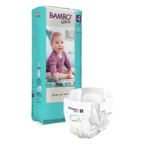 Bambo Nature Diapers Size 4 Large 7 to 14 kg 48 Count