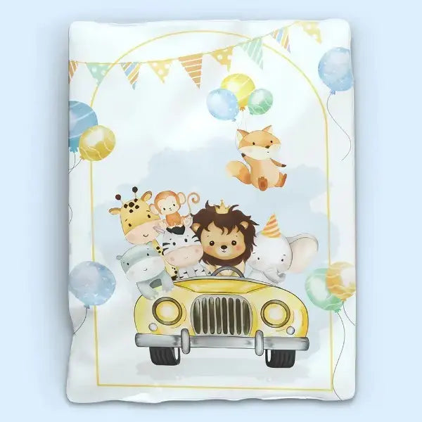 Fancy Fluff 6 Pc Organic New Born Bed Set  Joy Ride