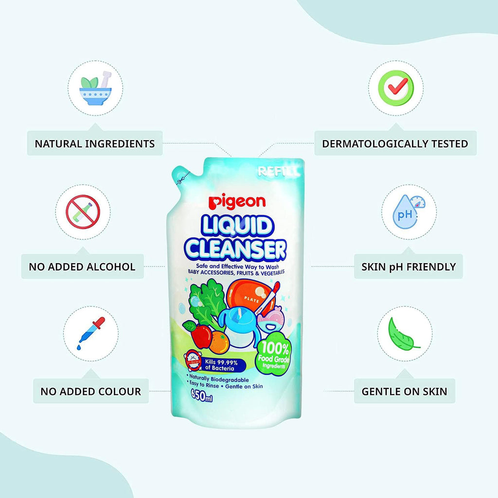 Pigeon Liquid Cleanser Refill 650 ML - for Baby Products