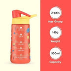 Rabitat Flip Lock Tritan Water bottle for kids 550 ml water bottle for school Sparky Pack of 1