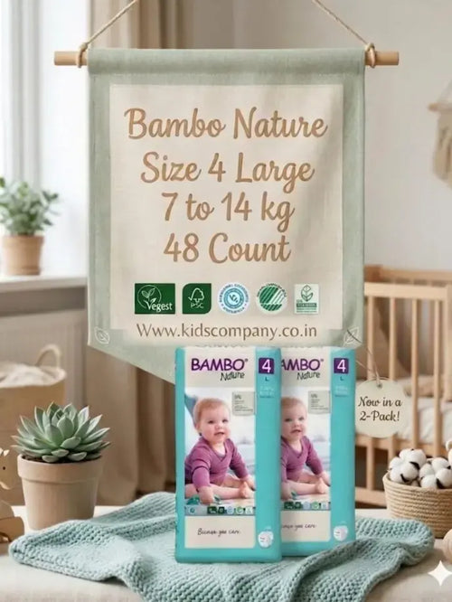 Bambo Nature Diapers Size 4 Large 7 to 14 kg 48 Count