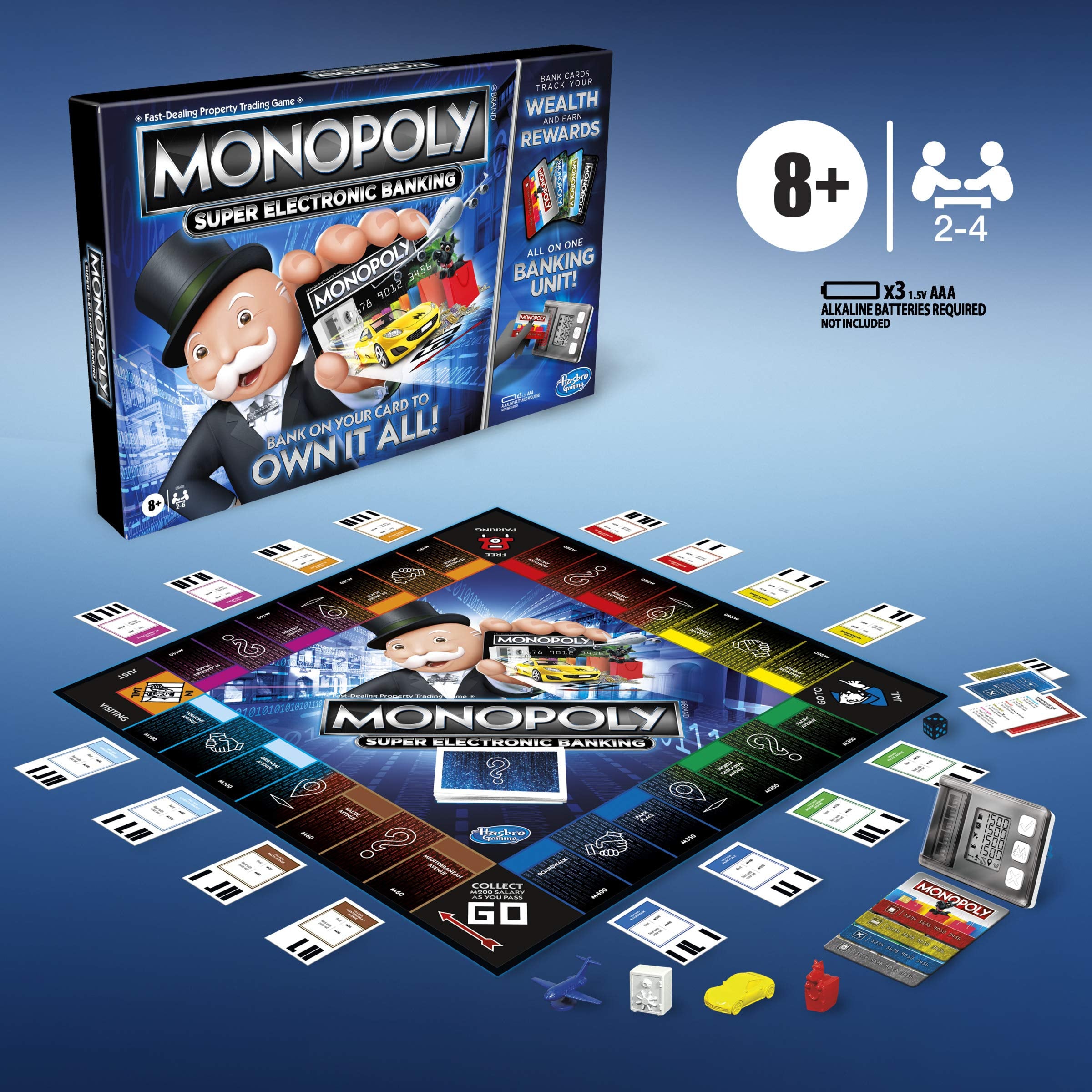 Monopoly Super Electronic Banking Board Game for Ages 8 plus