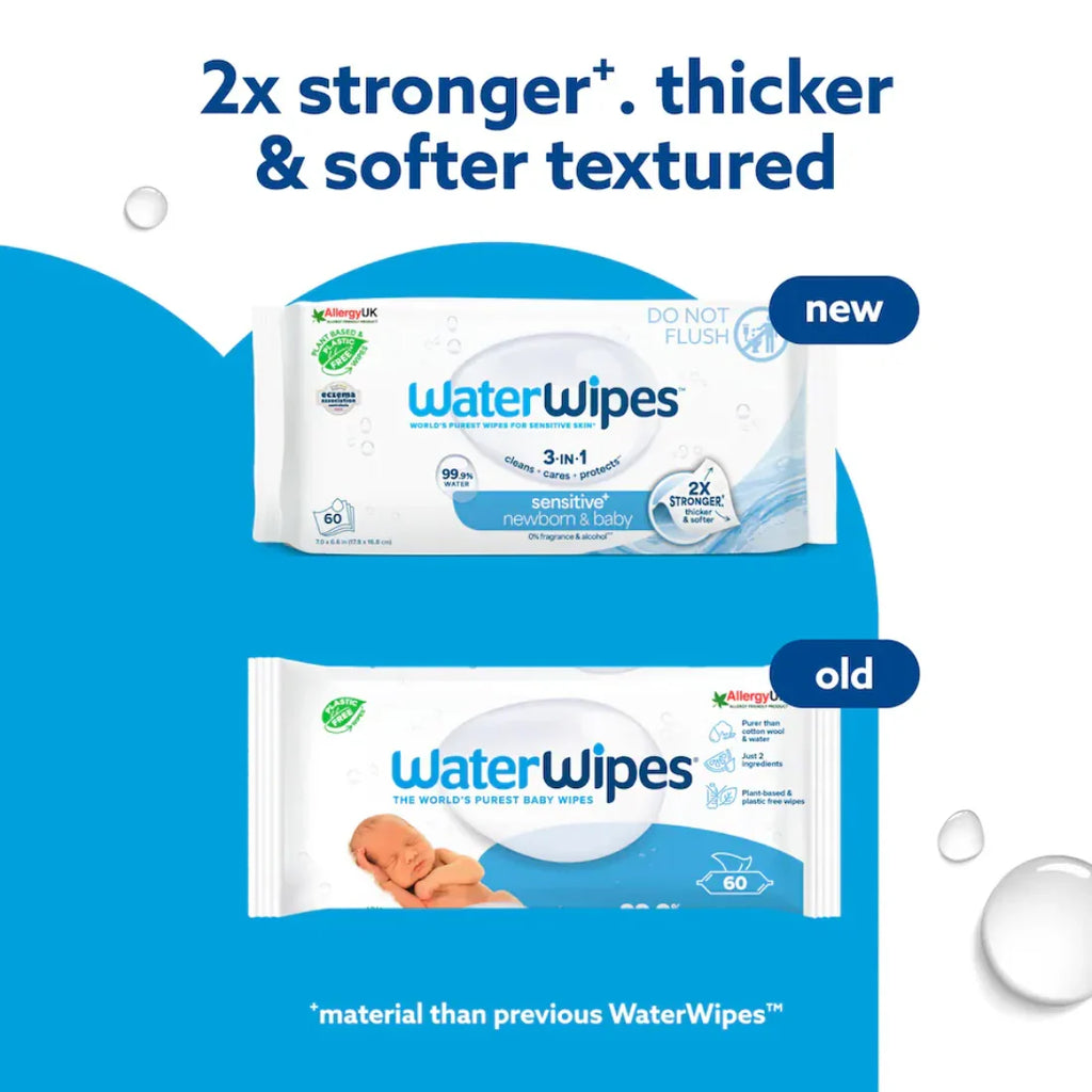 WaterWipes Original Baby Wipes 60 Count Newborn & Sensitive Skin