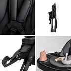 Silver Cross Gourmet High Chair 5 Position Recline Black