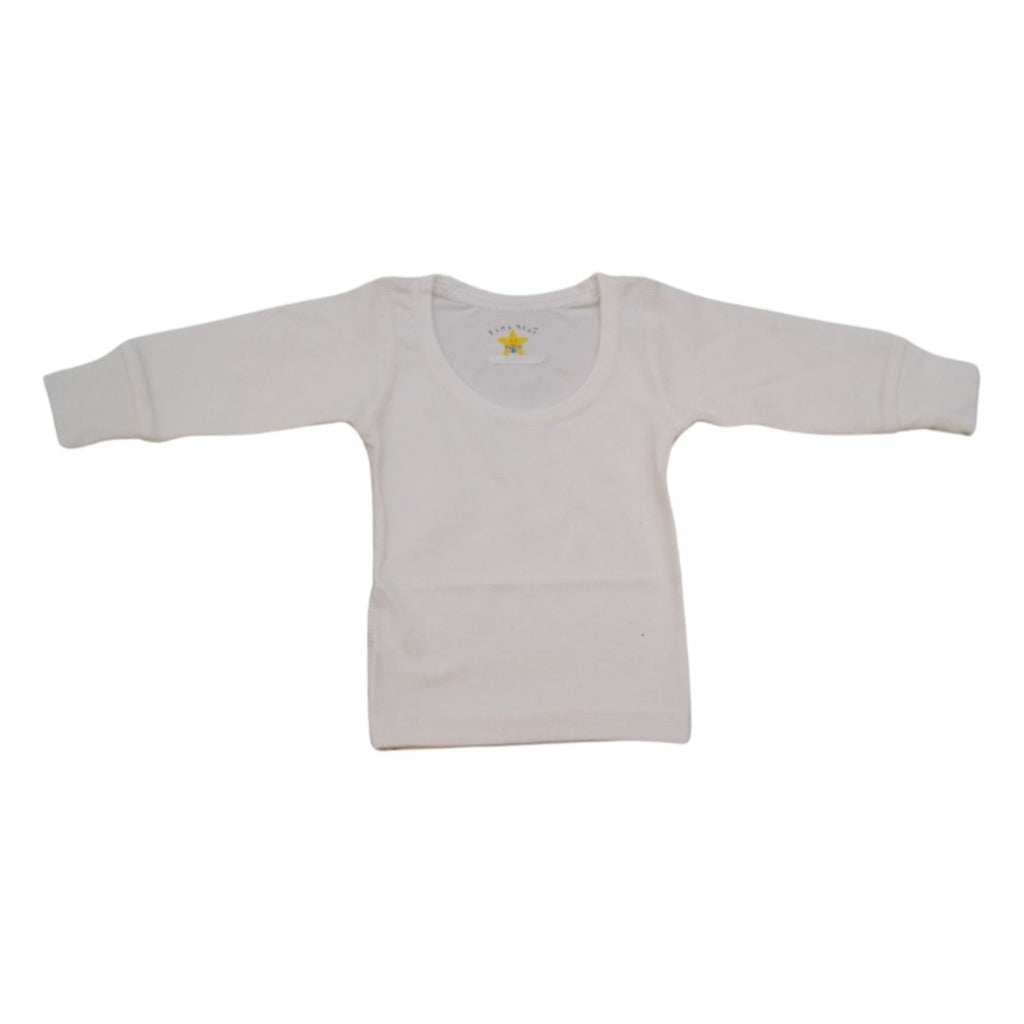 Tiny star Premium Full Sleeve Thermal Vest White 55cm 3 to 4 Years