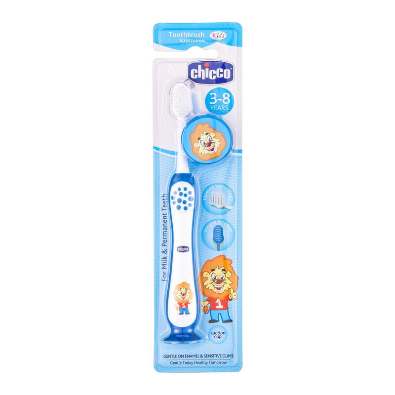 Chicco xtra soft Orange Toothbrush for 3 to 8 Year Kids 1 Count