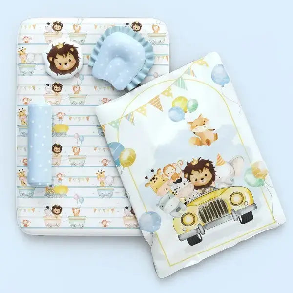 Fancy Fluff 6 Pc Organic New Born Bed Set  Joy Ride