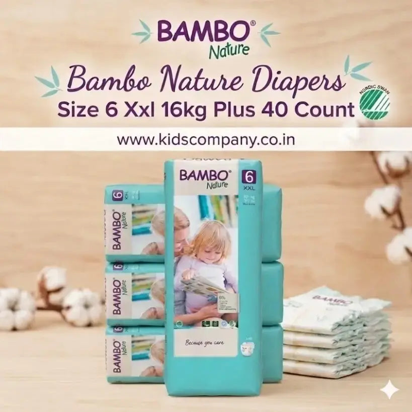 Bambo Nature Diapers Size 6 Xxl 16kg Plus 40 Count