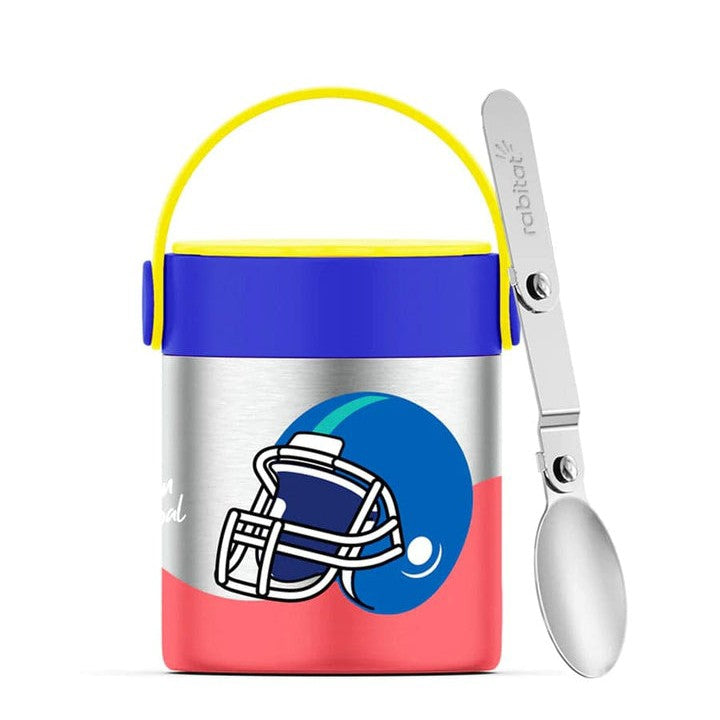 Rabitat Meal mate Lunch Flask With Folding Spoon 418 Ml - Chatter Box