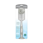 Dr Browns Baby Bottle Cleaning Brush with Sponge Scrubber and Nipple Cleaner Grey 1 Pack