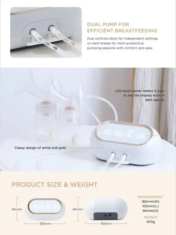 Spectra Dual Compact Double Electric Breast Pump Portable