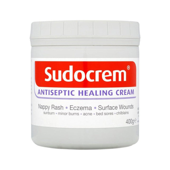 Sudocrem Antiseptic Healing Cream Zinc Oxide Cream for Nappy Rash Eczema Acne and Minor Burns Tub 400 gm