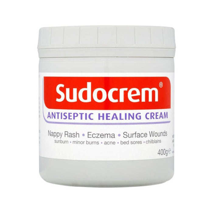 Sudocrem Antiseptic Healing Cream Zinc Oxide Cream for Nappy Rash Eczema Acne and Minor Burns Tub 400 gm