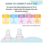 Pigeon Peristaltic Nipple L for 9 plus month Babies bpa free