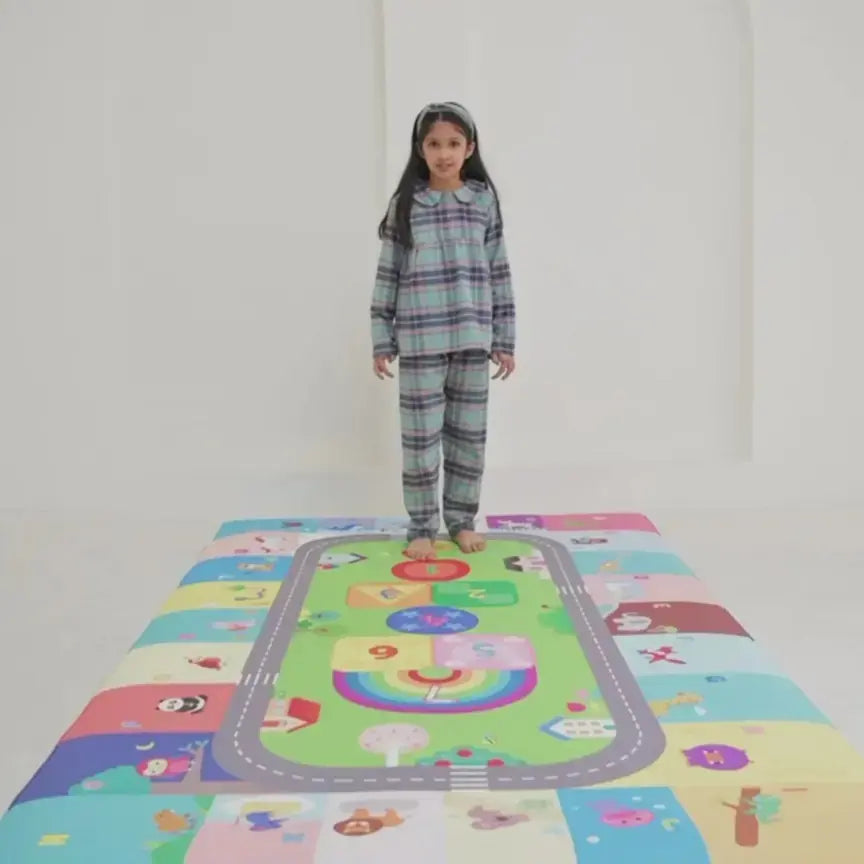 Dwinguler Large Playmat Hopscotch Reversible Baby Mat