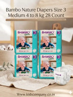 Bambo Nature Diapers Size 3 Medium 4 to 8 kg 28 Count