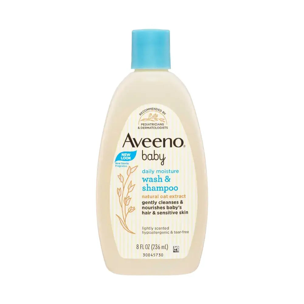 Aveeno Baby Daily Moisture Wash & Shampoo 8 FL OZ 236 ML