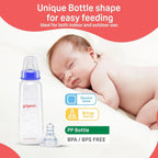 Pigeon Flexible Plastic Bottle Peristaltic Baby Nursing Feeding Bottle Kpp Nipple L for 9 Plus Months Babies 240ml 8oz