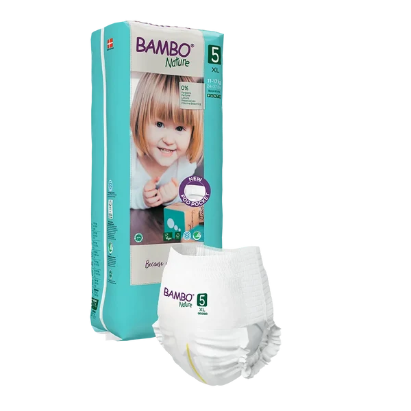 Bambo Nature Diaper Pants Size 5 Xl 11 to 17 kg 38 Count