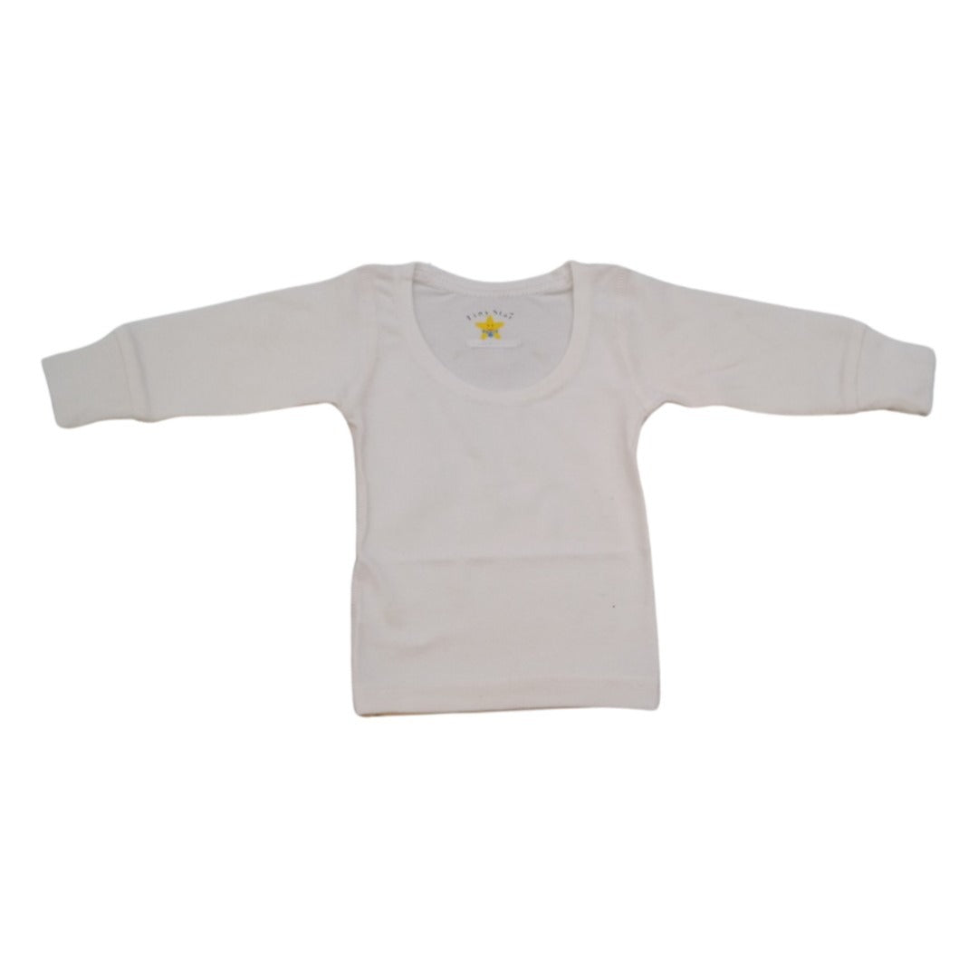 Tiny star Premium Full Sleeve Thermal Vest White 60cm 4 to 5 Years