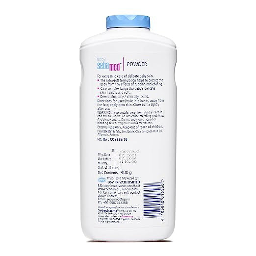 Sebamed Baby Powder 400g Olive Oil Allantoin Keeps Newborn Skin Fresh