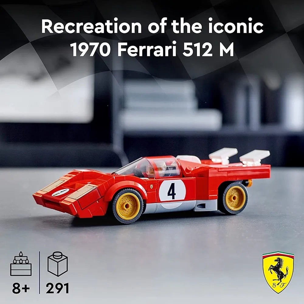 LEGO Speed Champions 1970 Ferrari 512 M 76906 Building Kit 8 + Years (291Pcs)