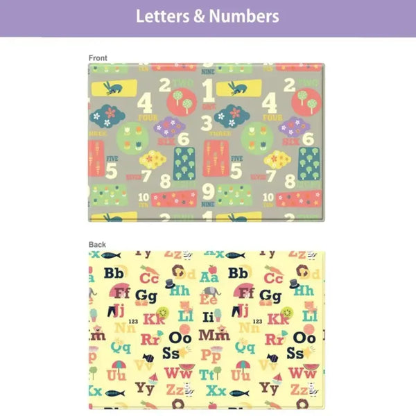 Dwinguler Large Playmat Letters And Numbers Reversible Baby Mat