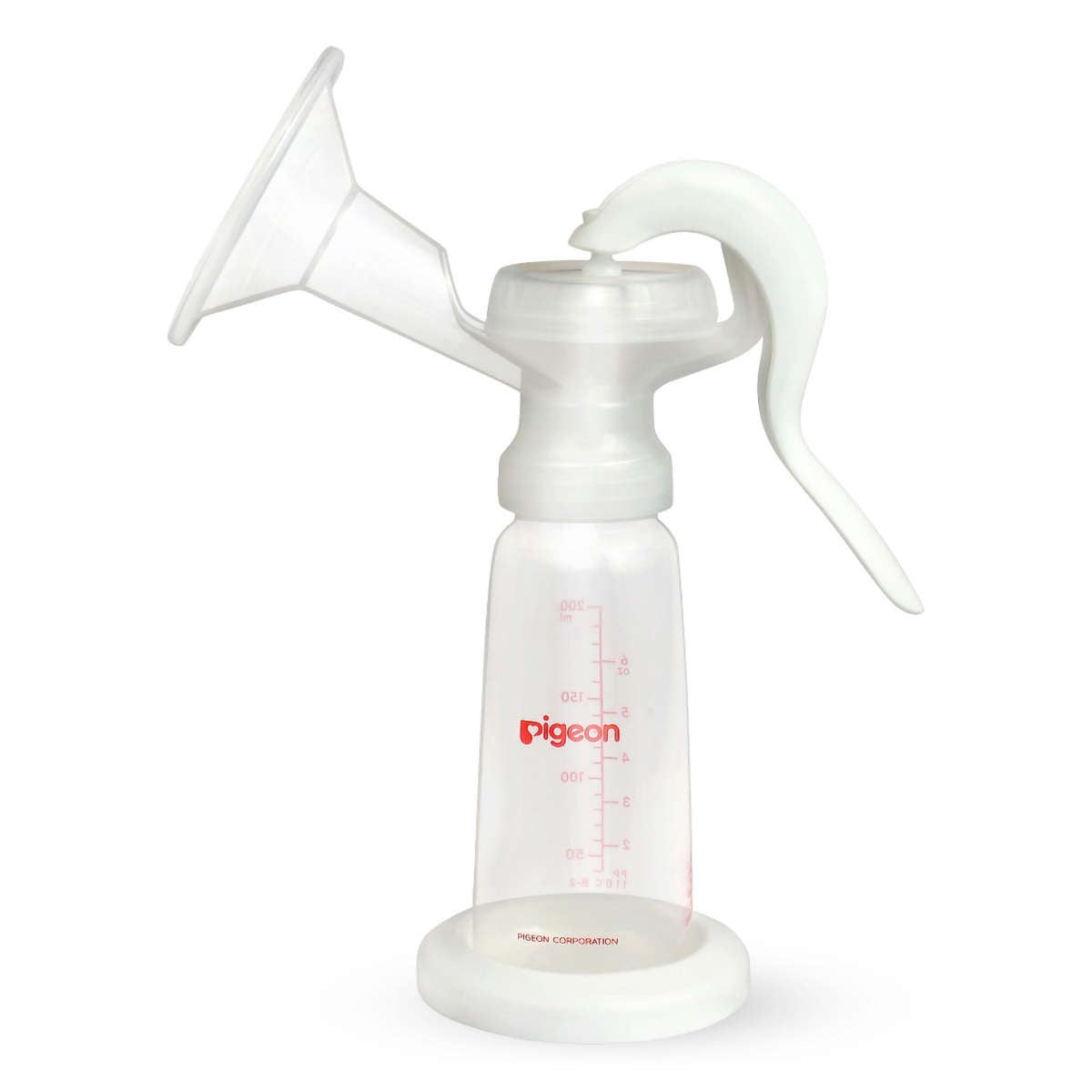 Pigeon Manual Breast Pump Basic, Less Hassle, Adjustable Pumping One Hand System