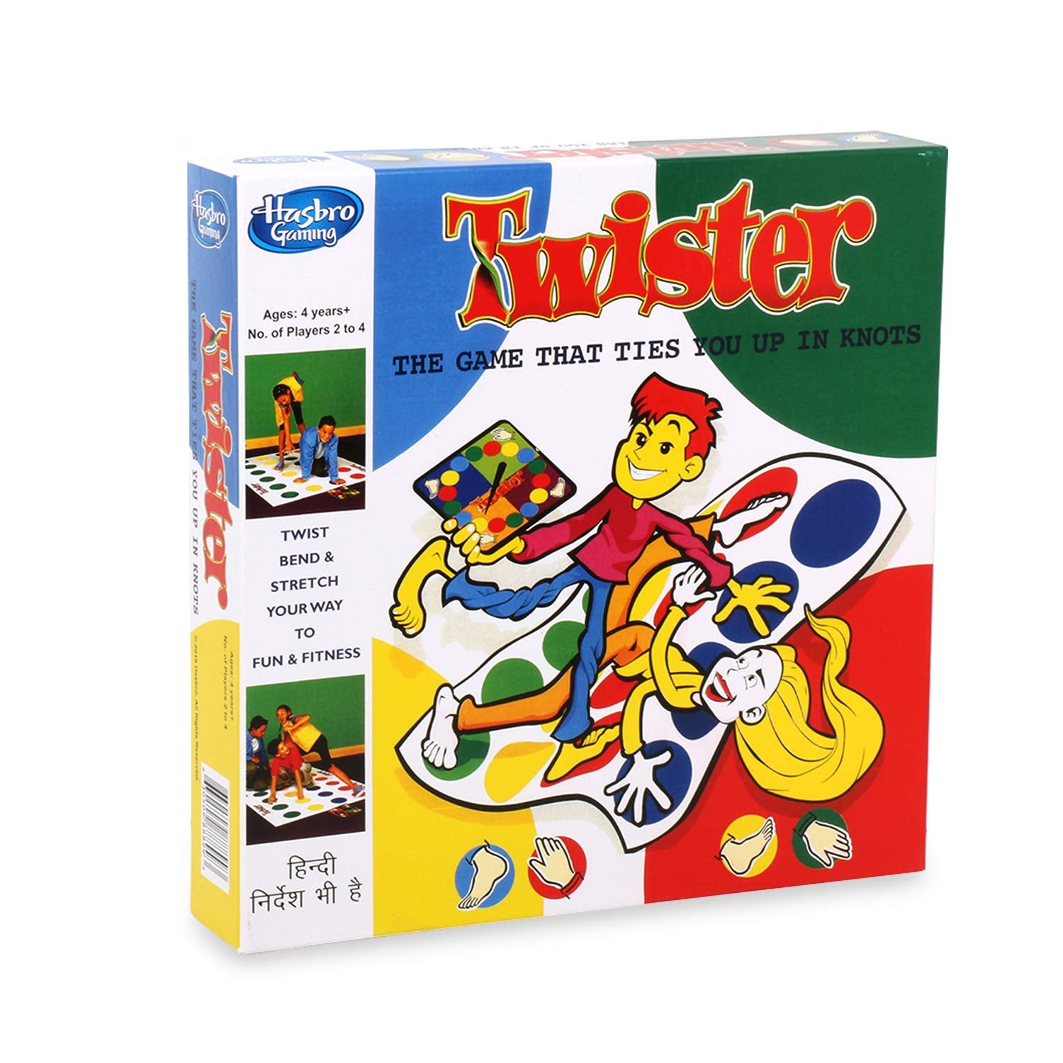 Hasbro Gaming Twister Party Game for Family and Kids Ages 4 and Up Indoor and Outdoor Game for Kids Ages 4 plus2 4 Play