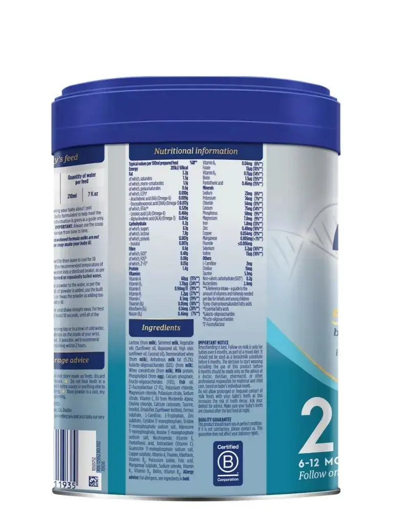 Aptamil Advanced Follow On Milk Stage 2 800g 6 to 12 Months