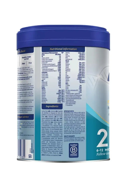 Aptamil Advanced Follow On Milk Stage 2 800g 6 to 12 Months