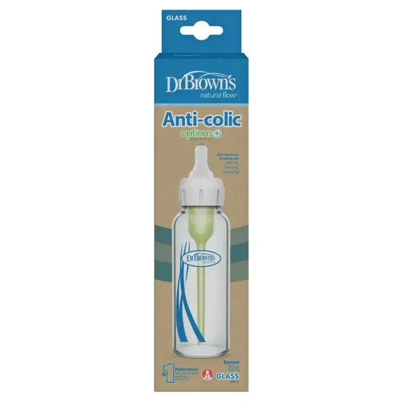 Dr Browns Anti Colic Options Plus Narrow Glass Baby Bottle 250ml