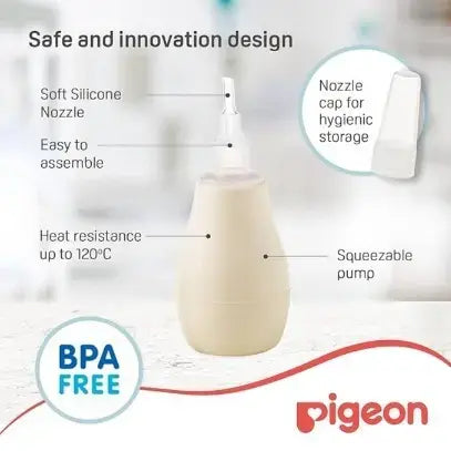 Pigeon Nose cleaner Aspirador Nasal White and Cream