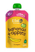Ella's Kitchen Bananas Plus apples Baby Puree Pouch 120g 6 Plus Months