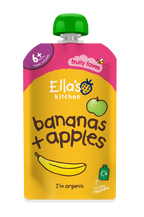 Ella's Kitchen Bananas Plus apples Baby Puree Pouch 120g 6 Plus Months