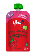 Ella's Kitchen Strawberries Plus apples Baby Puree Pouch 120g 6 Plus Months