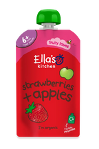 Ella's Kitchen Strawberries Plus apples Baby Puree Pouch 120g 6 Plus Months