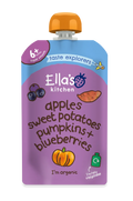 Ella's Kitchen Sweet potatoes pumpkins apples Plus blueberries Baby Puree Pouch 120g 6 Plus Months