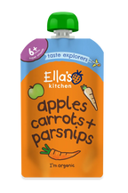 Ella's Kitchen Apples carrots Plus parsnips Baby Puree Pouch 120g 6 Plus Months