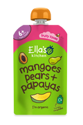 Ella's Kitchen Mangoes pears Plus papayas Baby Puree Pouch 120g 6 Plus Months